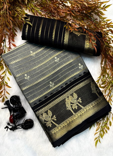 Wow Pure Dola Silk Jacquard Boder Fancy Wholesale Saree In India